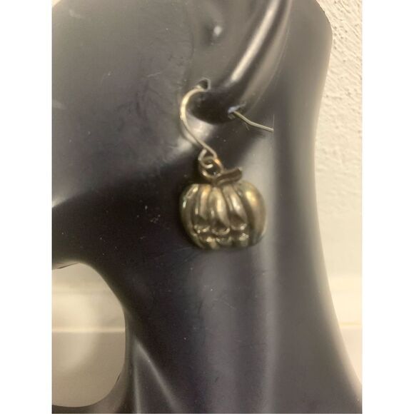 Pumpkin Statement Earrings - Picture 2 of 3